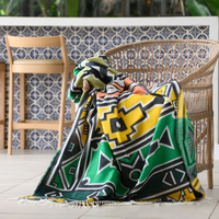 Bella Vita Throw Ndebele Art Apple Green (My Africa) 140x180cm Single (Copy)