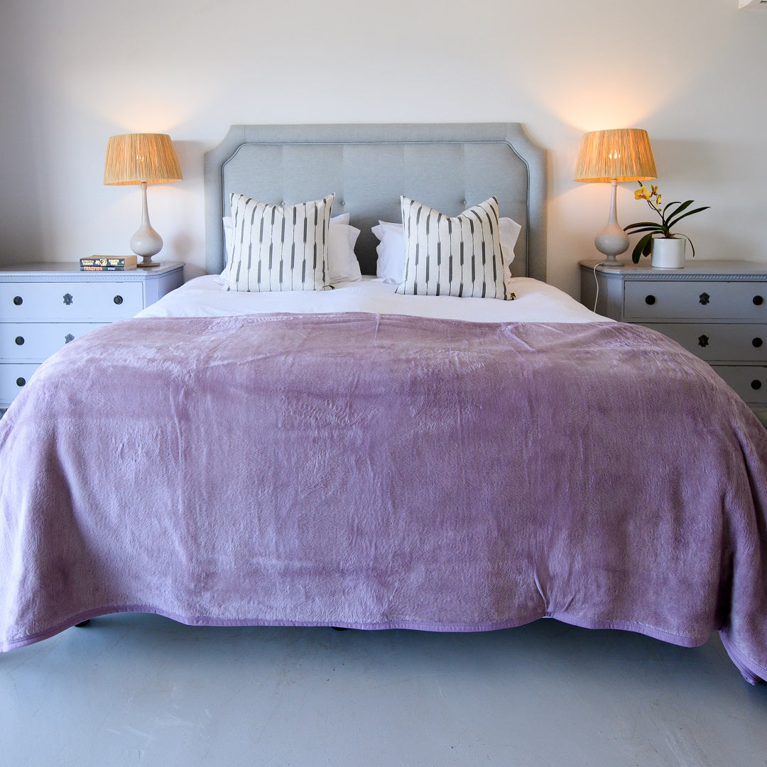 Cotton Suede Bed Blanket Ice Violet (Limited Edition)