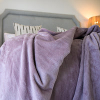 Cotton Suede Bed Blanket Ice Violet (Limited Edition)