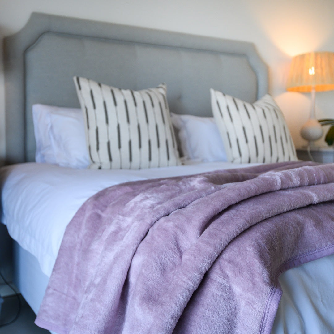 Cotton Suede Bed Blanket Ice Violet (Limited Edition)