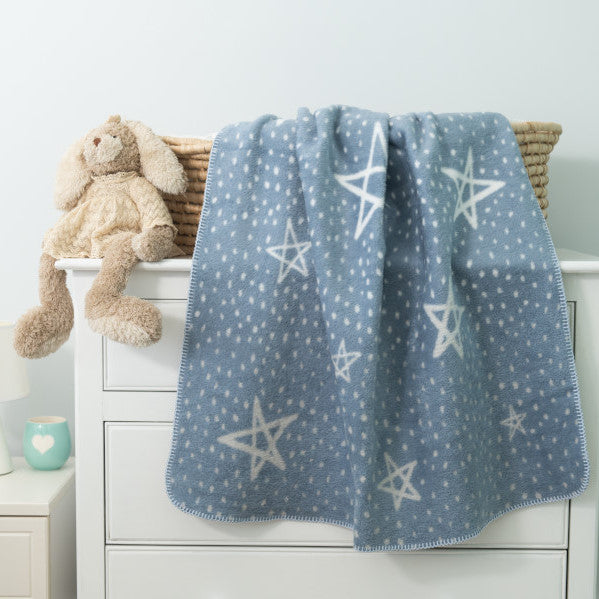 Cotton Suede Baby Blanket - Meteor Shower (overcast sky)