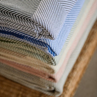 Protea Throw Geometry (Steel/Wild Dove)
