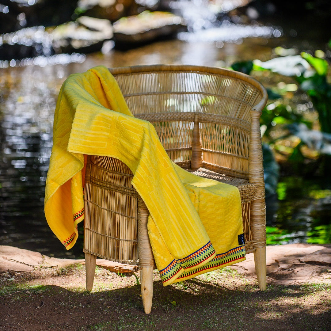 Beach Towel Kente Yellow (My Africa)