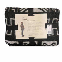 Thumbnail for Amanda Throw Mudcloth Design in Black / Natural (My Africa) 130x180cm