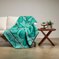 Basotho Seanamarena Chromatic Blanket (Emerald Green / White / Red Stripe)