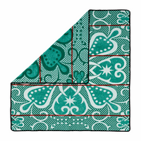 Basotho Seanamarena Chromatic Blanket (Emerald Green / White / Red Stripe)