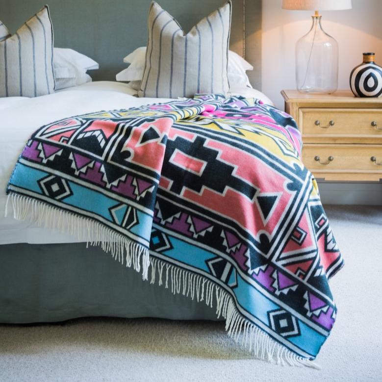 ndebele, geometric, throw, my africa, ndebele geometric