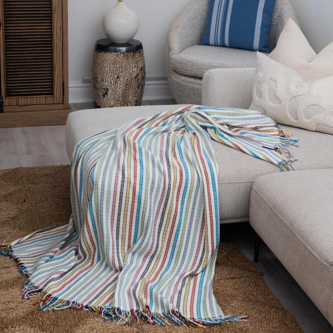 Lyric Throw (Candy Stripe)