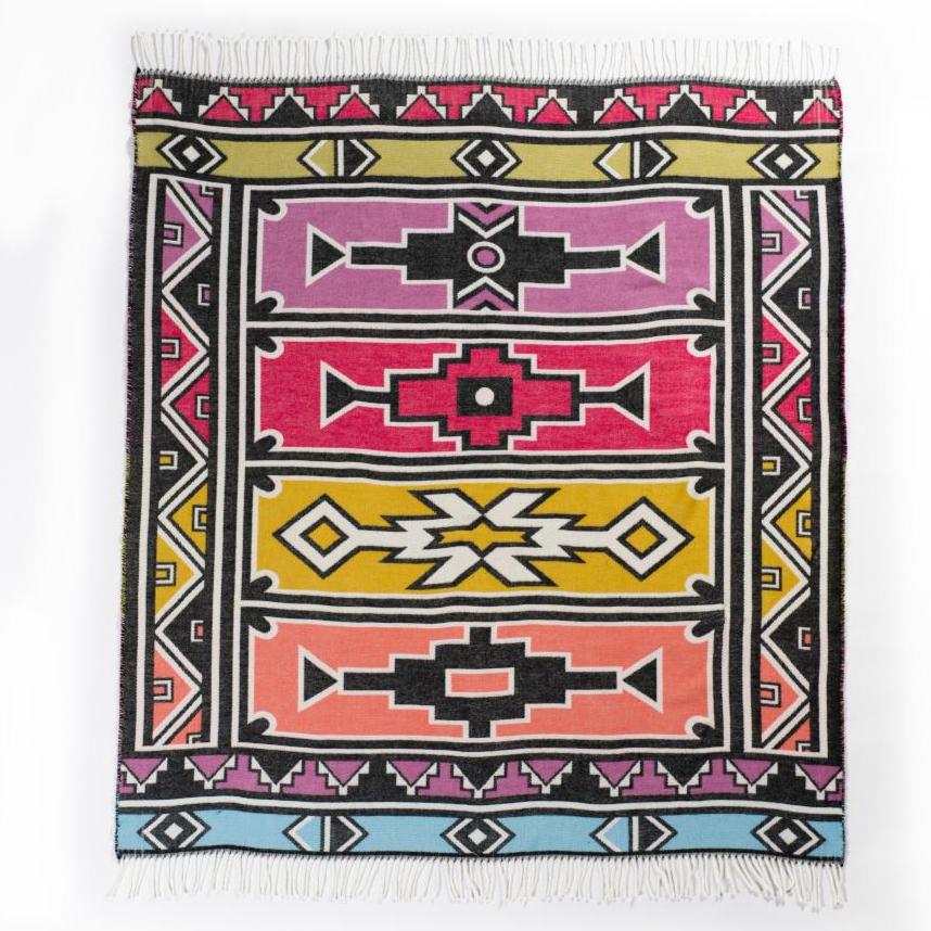 ndebele, geometric, throw, my africa, ndebele geometric