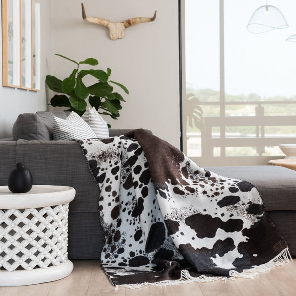 Bella Vita Nguni Hide (Savannah) (White and Black)