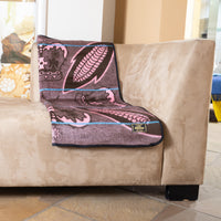 Basotho Khotso Mojafela Crown Blanket (Pink and Brown)