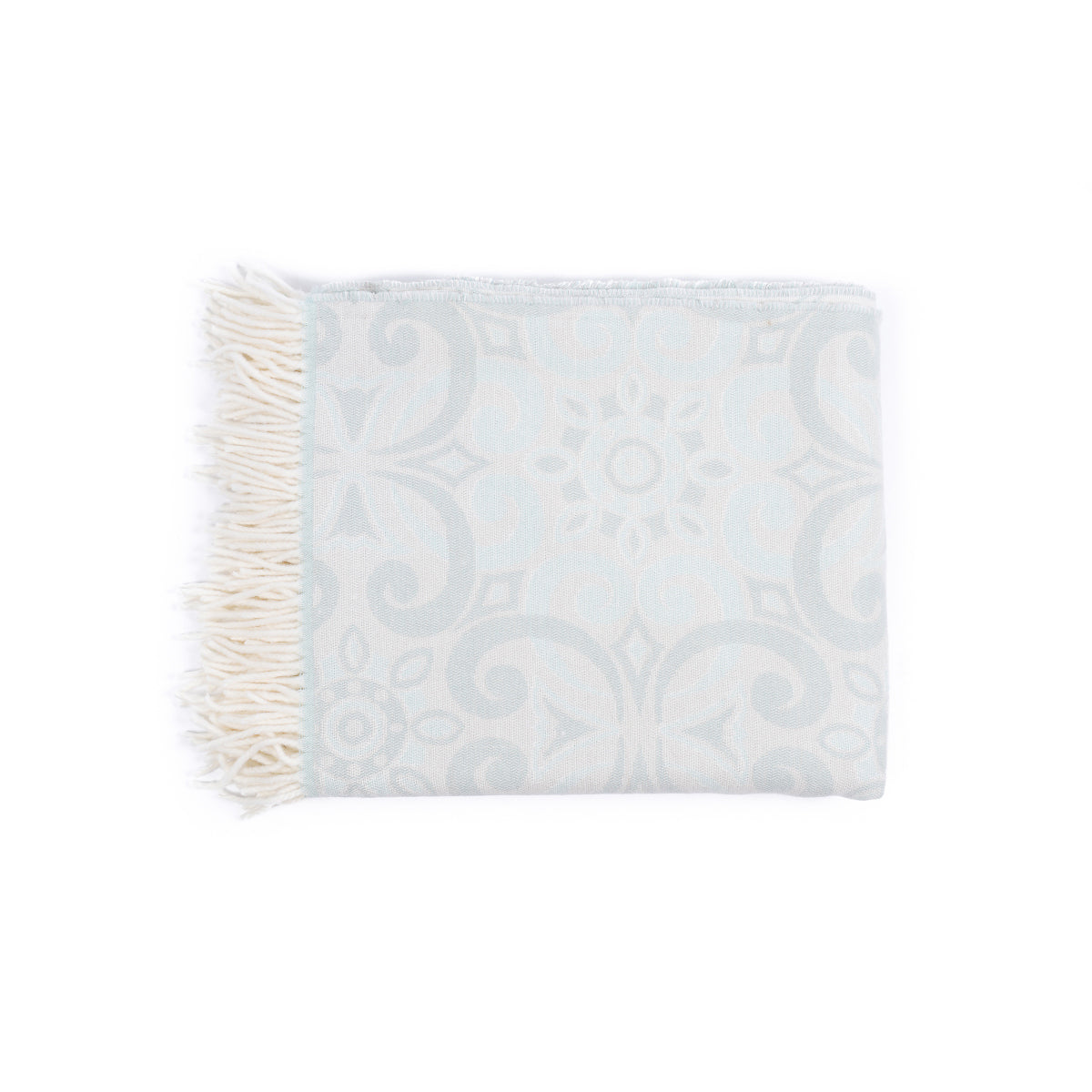 Lana Venice Wool Throw (Eggshell/Oyster)