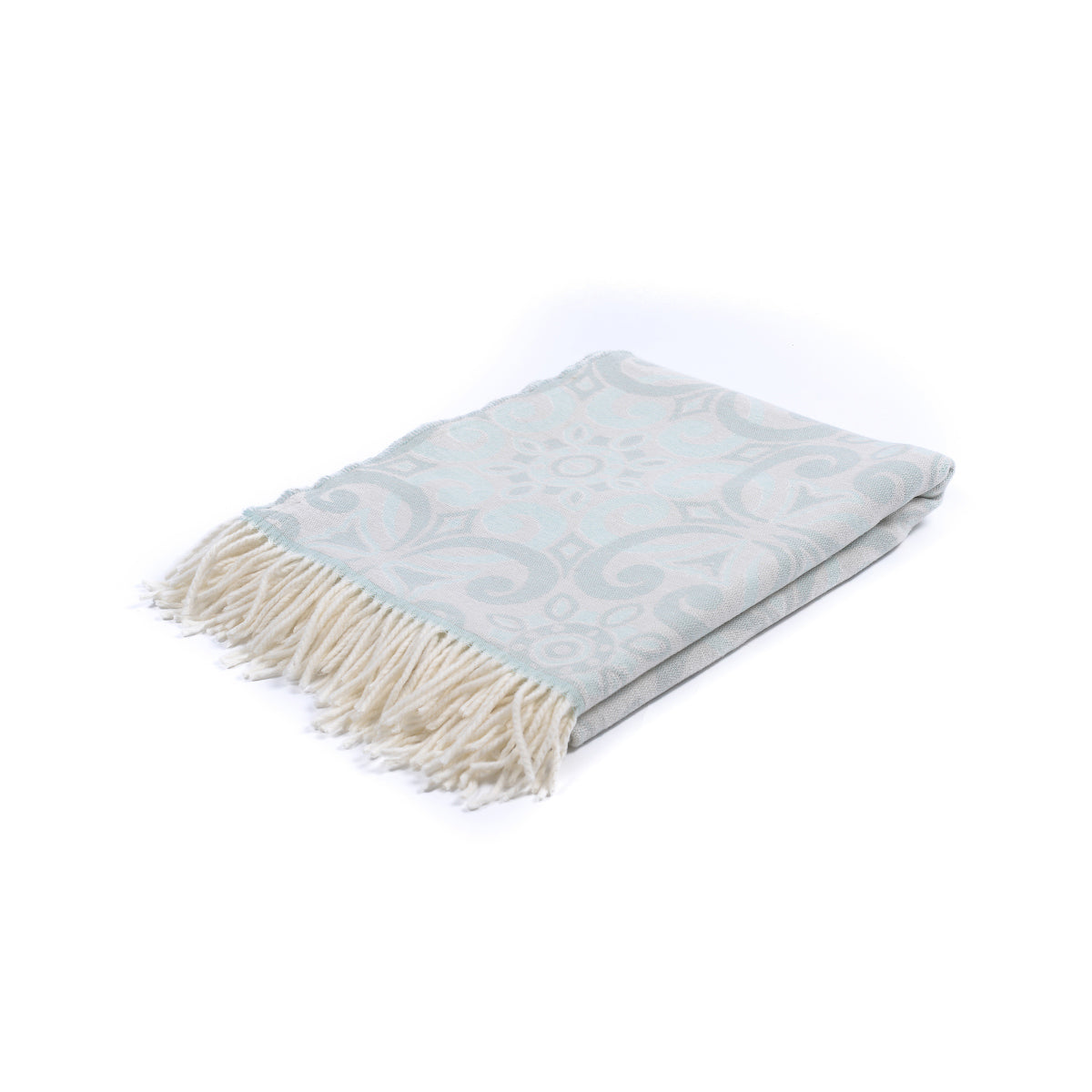 Lana Venice Wool Throw (Eggshell/Oyster)