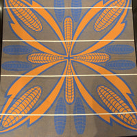 Seanamarena poone, orange and blue, black panther