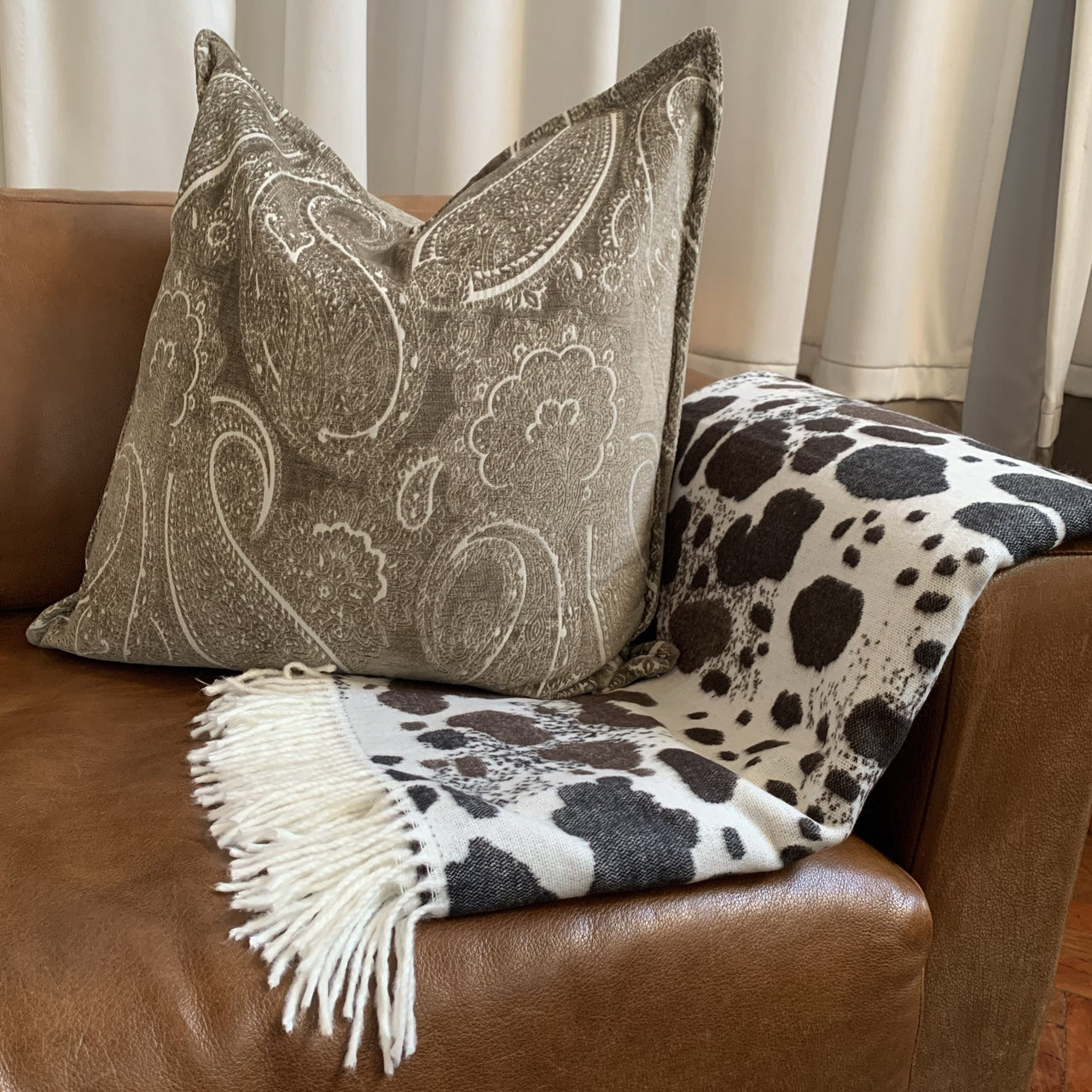 Nguni cow hide throw