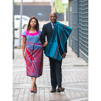 Seanamarena poone, peacock blue, black panther