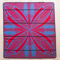 Seanamarena poone, red, peacock blue, black panther